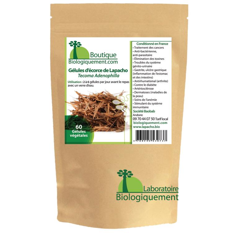 Acheter du lapacho anticancer en gélules sur la boutique en ligne biologiquement.shop